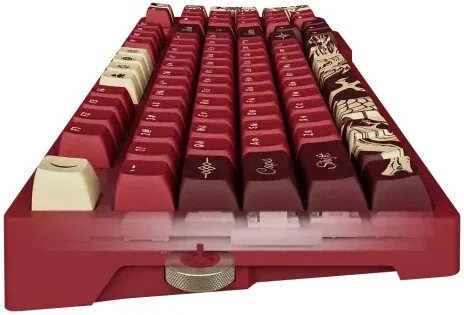 Клавиатура беспроводная механическая Lunacy Longwei LISWK03 + коврик для мыши g3ms (красная)