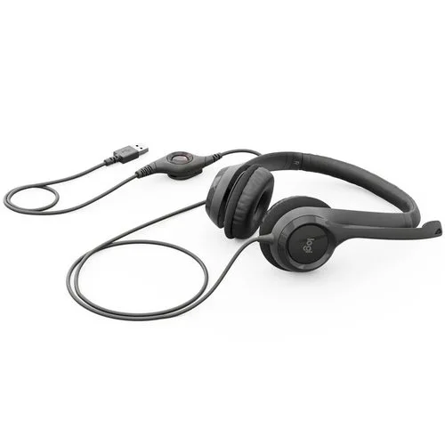 Наушники проводные Logitech H390 (981-000803), черный