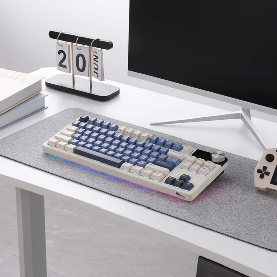 Клавиатура Royal Kludge RK S85 Horizon Blue Beige switch (голубая)