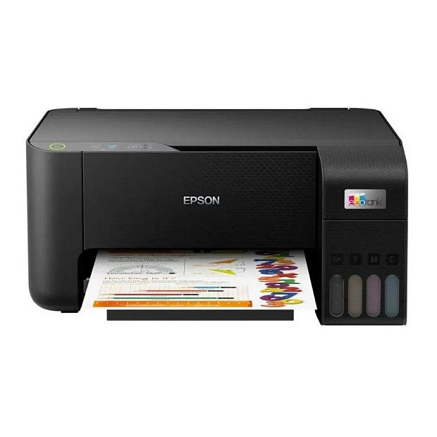 МФУ струйный цветной Epson EcoTank L3210 с СНПЧ, "3в1" принтер, сканер, копир, А4