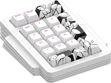 Клавиатура проводная Дарк Проджект KD87A + Numpad g3ms Moonstone DP-KD-87A-000102-GMS (белая)