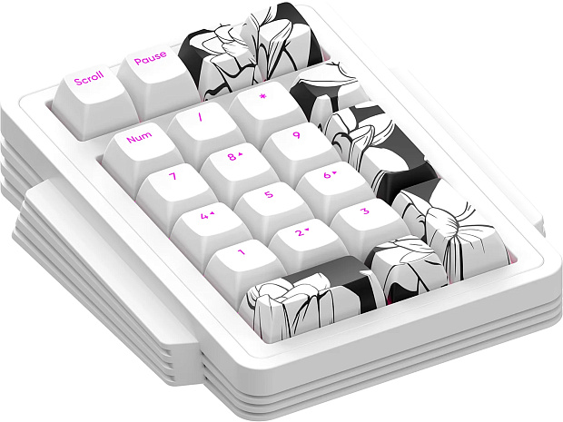 Клавиатура проводная Дарк Проджект KD87A + Numpad g3ms Moonstone DP-KD-87A-000102-GMS (белая)