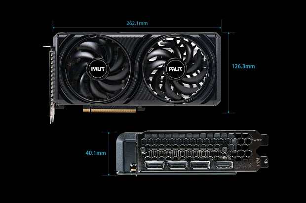 Видеокарта Palit GeForce RTX 5060 Infinity 2 OC 8GB GDDR7 (NE75060V19P1-GB2063L)