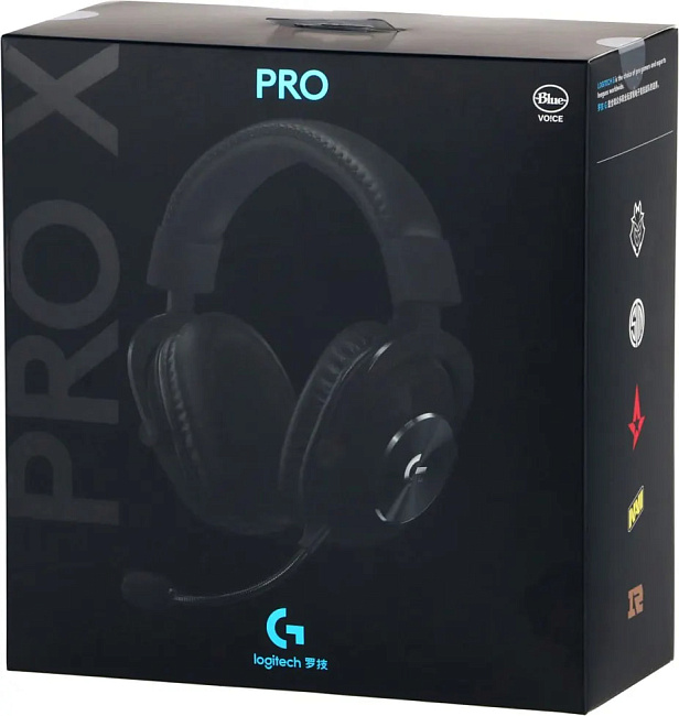 Наушники  игровые беспроводные Logitech G PRO X (981-000908), черный