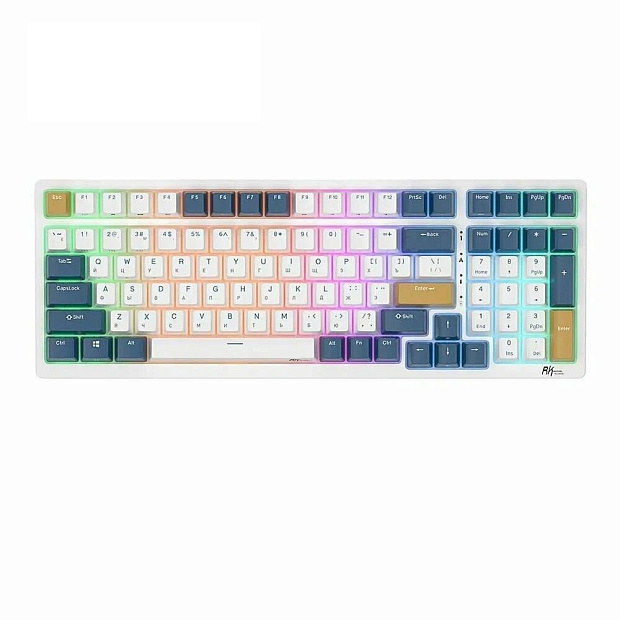 Клавиатура Royal Kludge RK98 Klein blue (USB/2.4 GHz/Bluetoth, RGB, Hot Swap, Brown switch) Китай