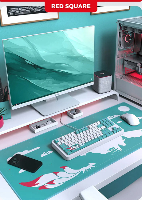 Клавиатура проводная Red Square Alumix TKL Classic Kitsune g3ms Aquamarine RSQ-20052 (белая)