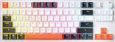 Клавиатура игровая JEGG ZA87 Pro White,black,orange, TNT Yellow (белая)