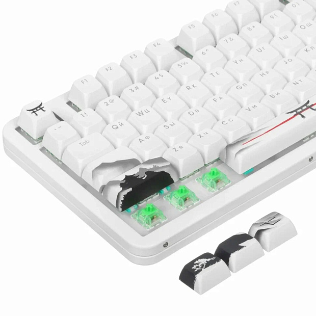 Клавиатура беспроводная Red Square Alumix TKL Satori g3ms Jade RSQ-20055 (белая)