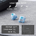Клавиатура Royal Kludge RK S85 Horizon Blue Beige switch (голубая)