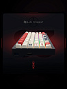 Клавиатура беспроводная Дарк Проджект KD83A g3ms Onyx v2 DP-KD-83A-110100-GOX СССР (красная/белая)