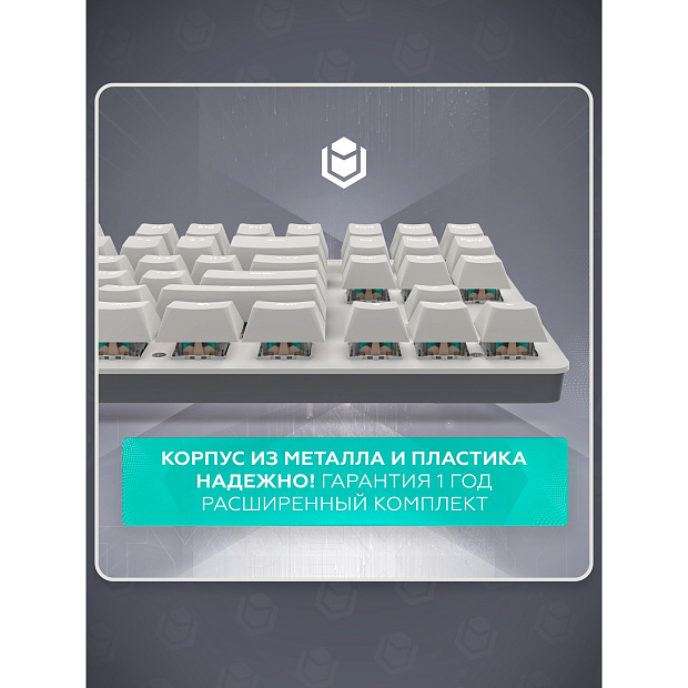 Клавиатура проводная IO by Red Square Typex v2 g3ms Sapphire io213 (светло-серая)