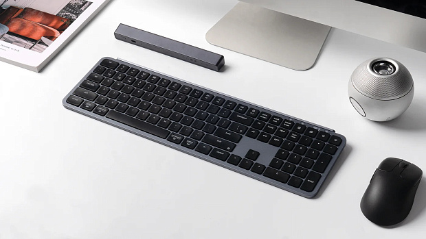 Клавиатура беспроводная утратонкая Keychron B6 Pro B6P-K1-RU (серый космос)