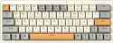 Клавиатура игровая JEGG ZA63 PRO beige,grey,yellow, TNT Yellow (бежевая)