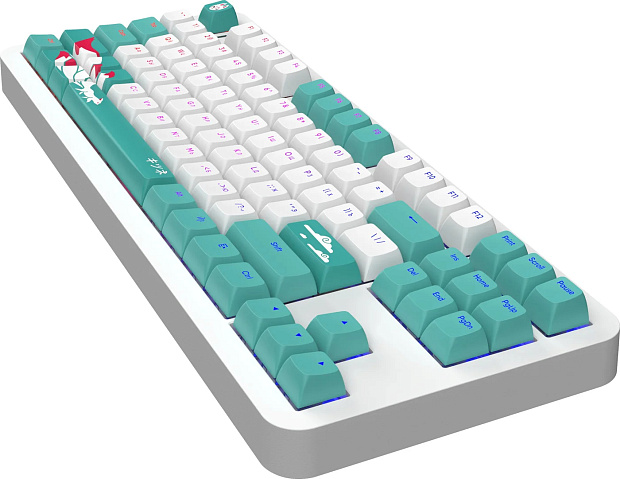 Клавиатура проводная Red Square Alumix TKL Classic Kitsune g3ms Aquamarine RSQ-20052 (белая)