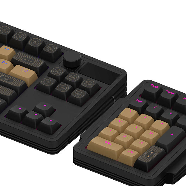 Клавиатура проводная Дарк Проджект KD87A + Numpad g3ms Aquamarine DP-KD-87A-000101-GAM (черная)