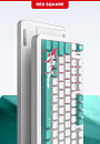 Клавиатура проводная Red Square Alumix TKL Classic Kitsune g3ms Aquamarine RSQ-20052 (белая)