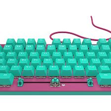 Клавиатура проводная IO by Red Square Typex v2 g3ms Sapphire io211 (бирюзовая/розовая)
