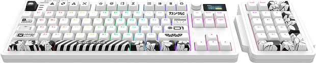 Клавиатура проводная Дарк Проджект KD87A + Numpad g3ms Moonstone DP-KD-87A-000102-GMS (белая)