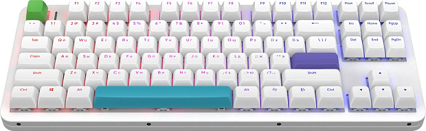 Клавиатура проводная Red Square Alumix TKL Simple g3ms Amber RSQ-20050 (белая)