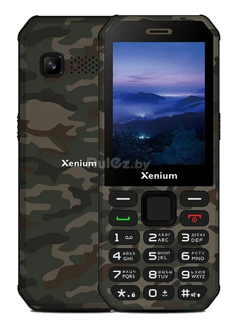 Мобильный телефон Xenium X300, зеленый камуфляж