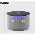 Умная колонка Яндекс Станция Мини 3 Про с часами, Алисой, YaGPT, Zigbee и Matter, YNDX-00059GRY, сер