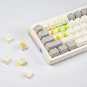 Клавиатура игровая JEGG ZA63 PRO beige,grey,yellow, TNT Yellow (бежевая)