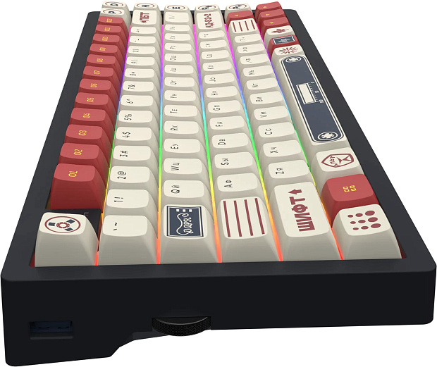 Клавиатура беспроводная Дарк Проджект KD83A g3ms Onyx v2 DP-KD-83A-110100-GOX СССР (красная/белая)
