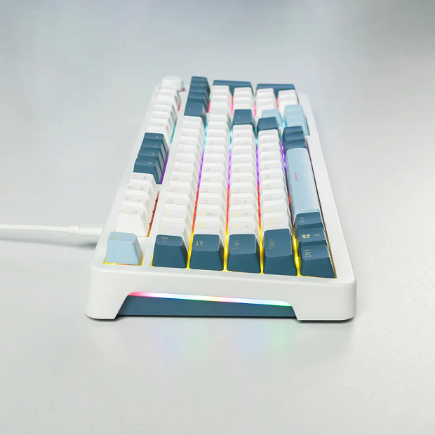 Клавиатура игровая JEGG ZA98 White Navy Blue TNT Red (синяя)