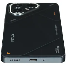 Смартфон Tecno POVA 7 5G 8/256GB Geek Black, LJ7, индустриальный черный