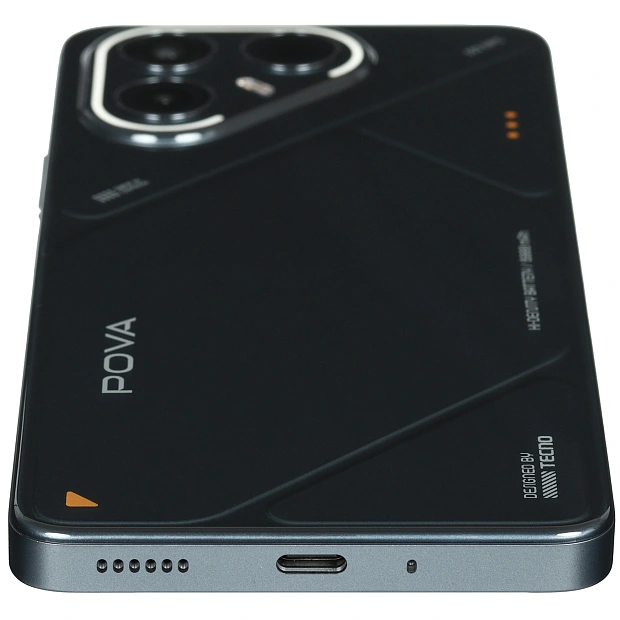 Смартфон Tecno POVA 7 5G 8/256GB Geek Black, LJ7, индустриальный черный
