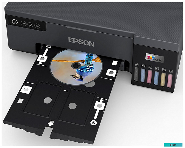 Фотопринтер Epson EcoTank L8050 цветной струйный с СНПЧ, печать на CD/DVD и пластиковых ID-картах