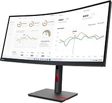 Монитор Lenovo ThinkVision T34w-30, 34" 4K Curved, DP, USB TypeC, Ethernet 63D4GAT1EU, Китай