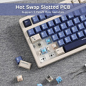 Клавиатура Royal Kludge RK S85 Horizon Blue Beige switch (голубая)