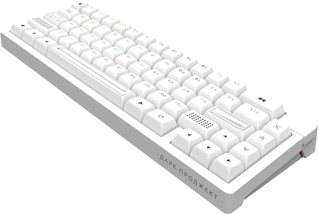 Клавиатура беспроводная Дарк Проджект KD65A g3ms Zircon DP-KD-65A-010100-GZR (белая)