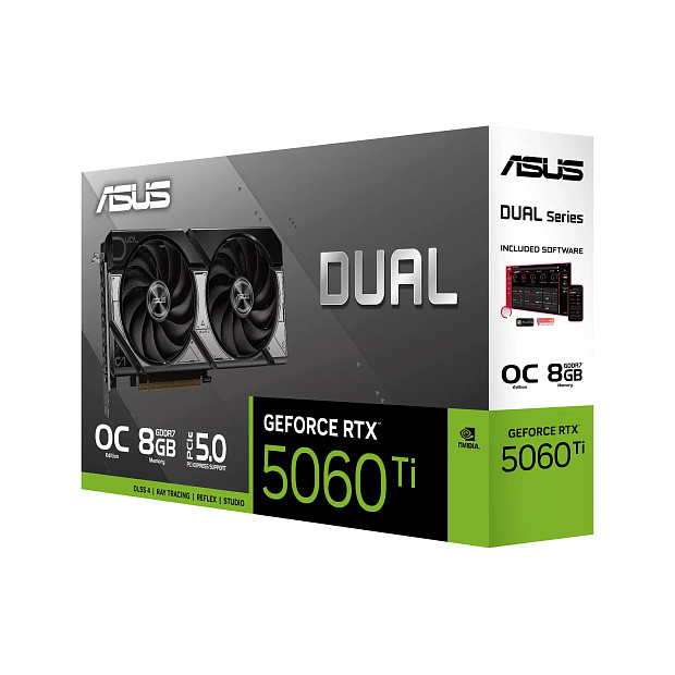 Видеокарта ASUS DUAL RTX 5060 Ti OC 8GB GDDR7 (DUAL-RTX5060TI-O8G)