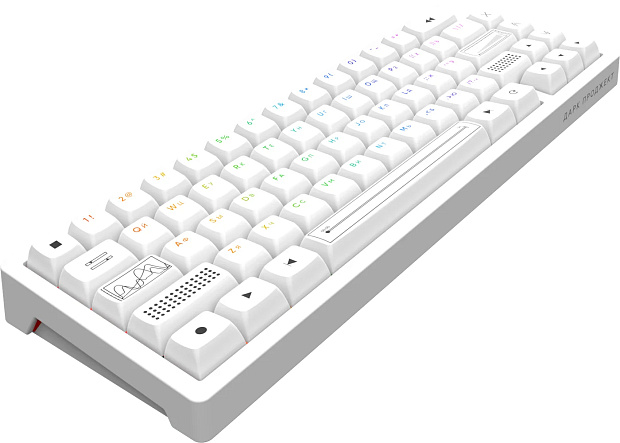 Клавиатура беспроводная Дарк Проджект KD65A g3ms Zircon DP-KD-65A-010100-GZR (белая)