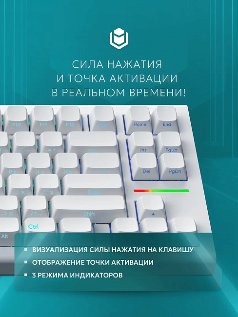 Клавиатура проводная IO by Red Square Type 84 Magnetic g3ms Magnetite Ice io291 (белая)