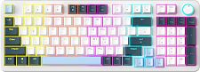 Клавиатура игровая JEGG ZA98 White Navy Blue TNT Red (синяя)