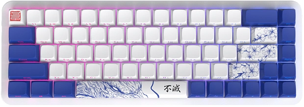 Клавиатура игровая проводная Red Square Alumix 68 Arita + коврик g3ms Sapphire RSQ-20059 (белая)