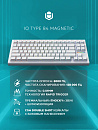 Клавиатура проводная IO by Red Square Type 84 Magnetic g3ms Magnetite Ice io291 (белая)