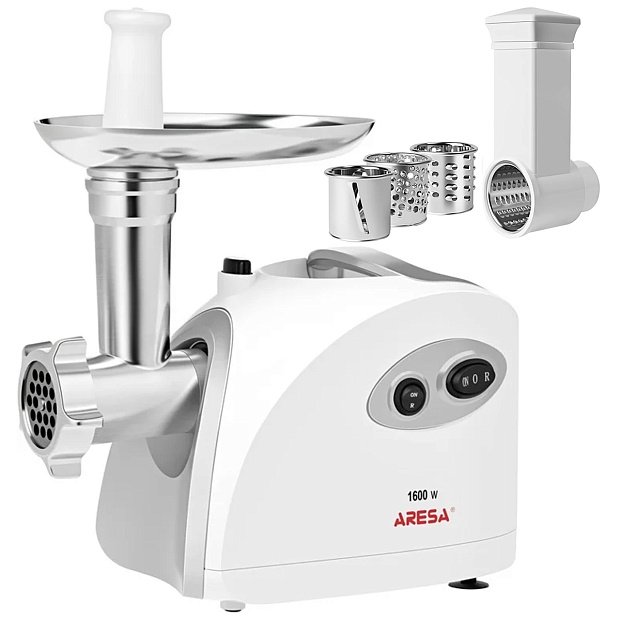 Мясорубка Aresa AR-2106 с насадкой-овощерезкой AR-3804