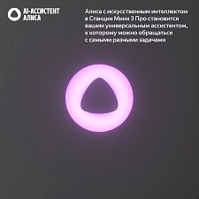 Умная колонка Яндекс Станция Мини 3 Про с Zigbee YNDX-00059BLK, черный