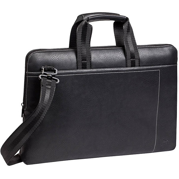 Сумка для ноутбука до 15.6" Сумка Rivacase 8930, кожзам, черный