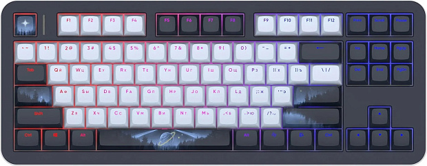 Клавиатура проводная Red Square Alumix TKL Classic Serenity g3ms Aquamarine RSQ-20053 (черная)