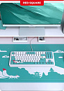 Клавиатура проводная Red Square Alumix TKL Classic Kitsune g3ms Aquamarine RSQ-20052 (белая)