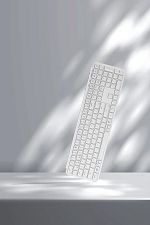 Клавиатура беспроводная ультратонкая Keychron В6 Pro B6P-K8-RU Ivory White (белая)