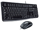 Комплект клавиатура+мышь Logitech МК120 Corded Combo 920-002561 (черный)