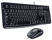 Комплект клавиатура+мышь Logitech МК120 Corded Combo 920-002561 (черный)