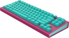 Клавиатура проводная IO by Red Square Type 84 g3ms Sapphire / io283 Ice Cream  (бирюзовая/розовая)