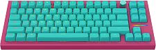 Клавиатура проводная IO by Red Square Type 84 g3ms Sapphire / io283 Ice Cream  (бирюзовая/розовая)